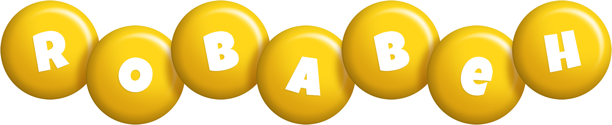 Robabeh candy-yellow logo