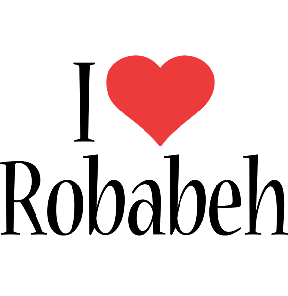 Robabeh i-love logo