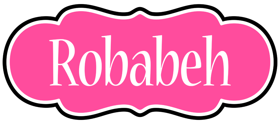 Robabeh invitation logo