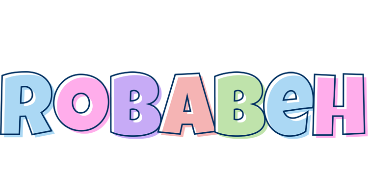 Robabeh pastel logo