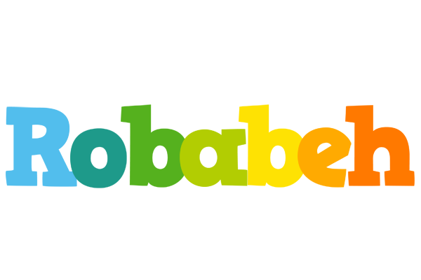 Robabeh rainbows logo