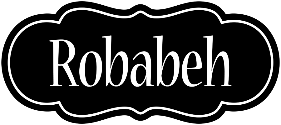 Robabeh welcome logo