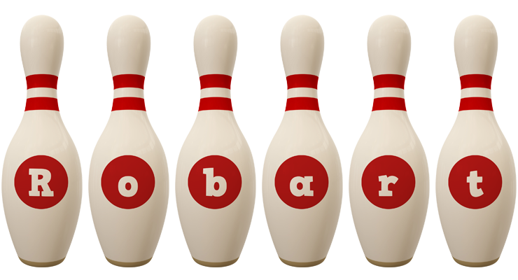 Robart bowling-pin logo
