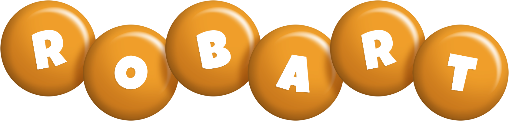 Robart candy-orange logo