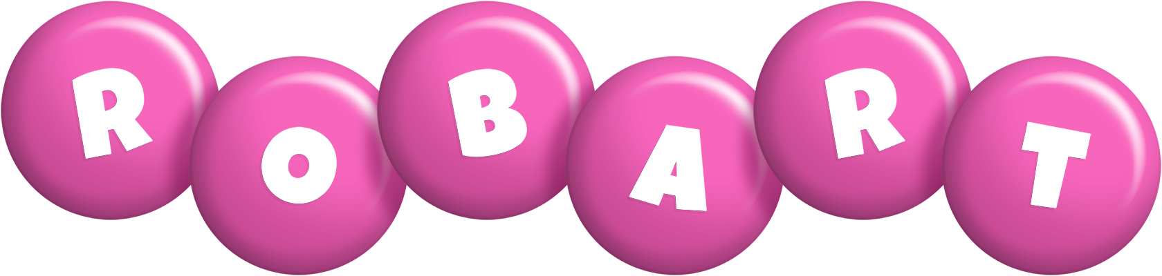 Robart candy-pink logo