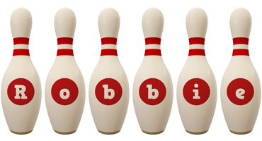 Robbie bowling-pin logo