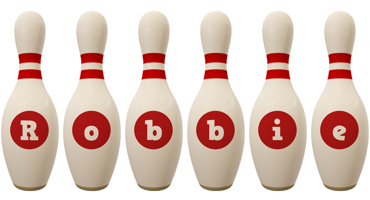 Robbie bowling-pin logo