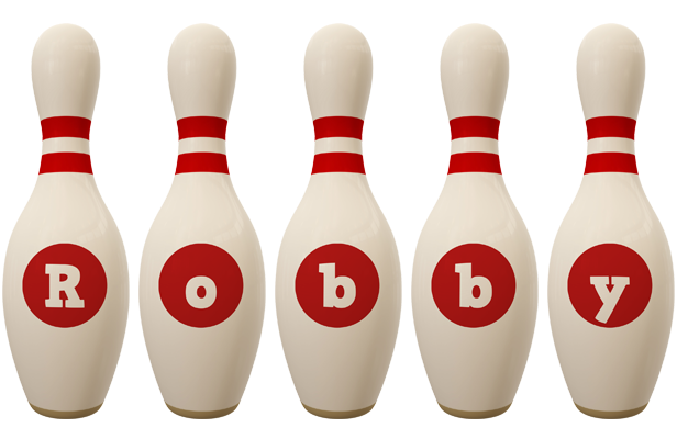 Robby bowling-pin logo
