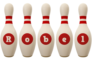 Robel bowling-pin logo