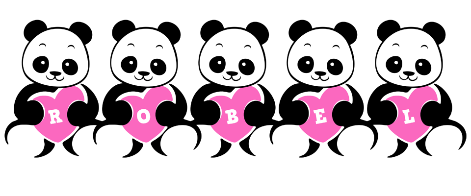 Robel love-panda logo