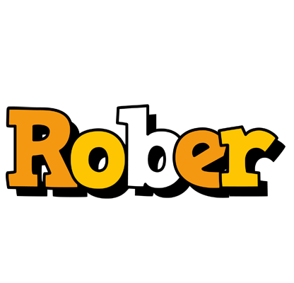 Rober cartoon logo