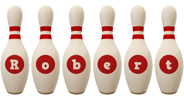 Robert bowling-pin logo