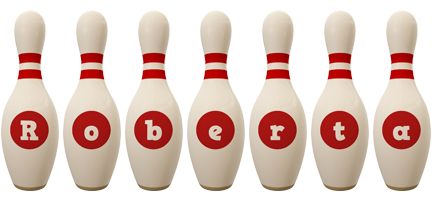 Roberta bowling-pin logo