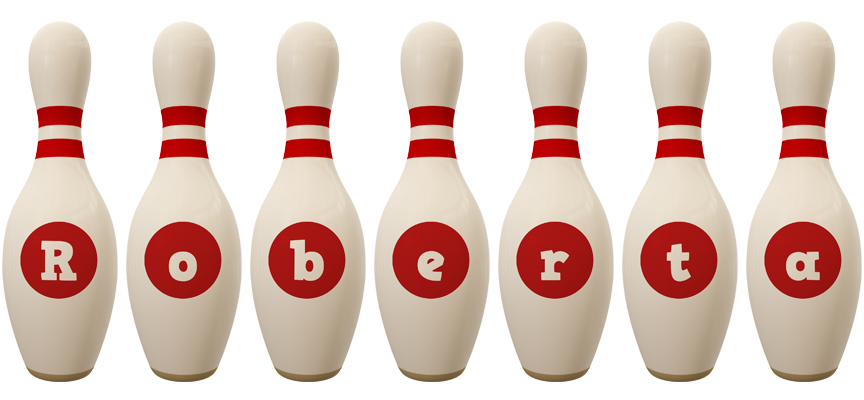 Roberta bowling-pin logo