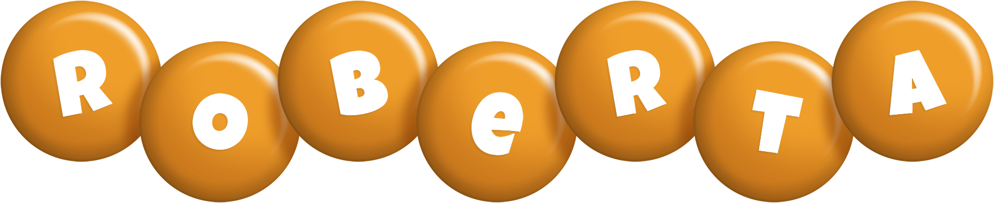 Roberta candy-orange logo