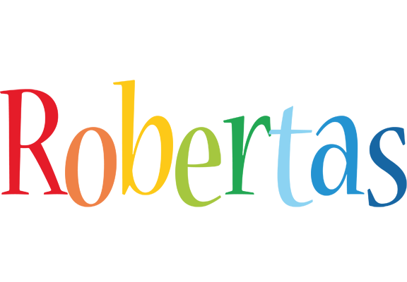 Robertas birthday logo