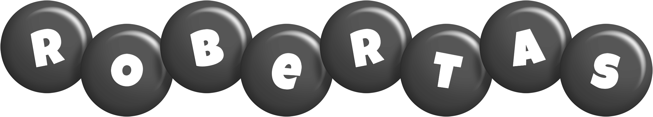 Robertas candy-black logo