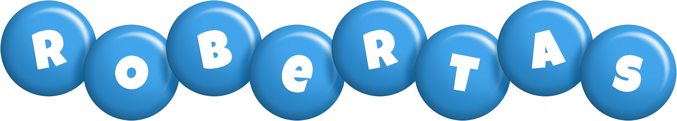 Robertas candy-blue logo