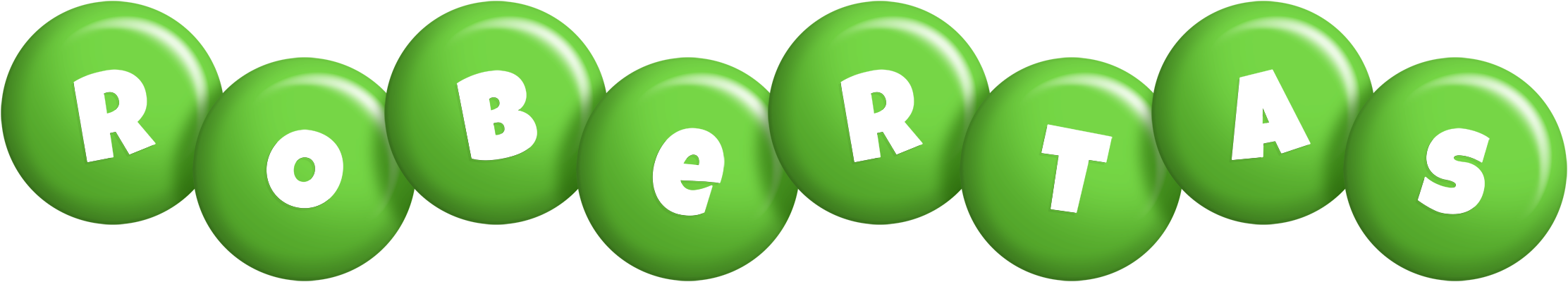Robertas candy-green logo