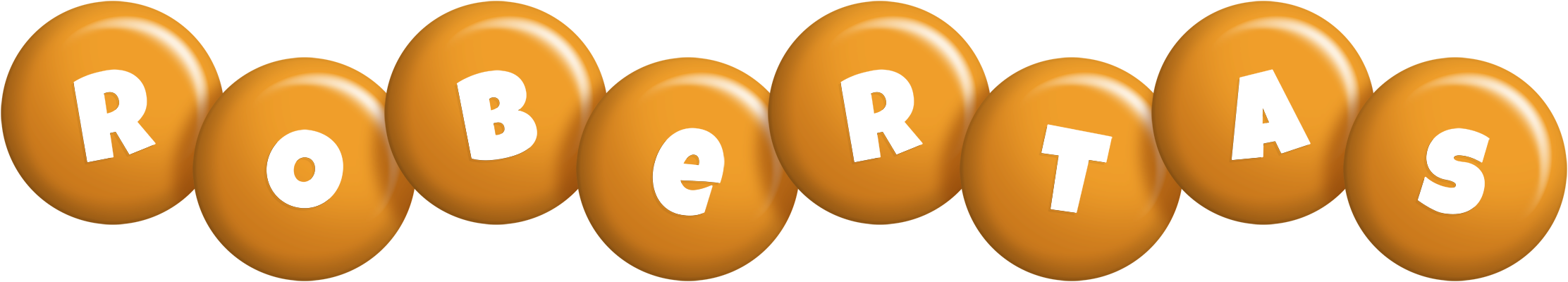 Robertas candy-orange logo