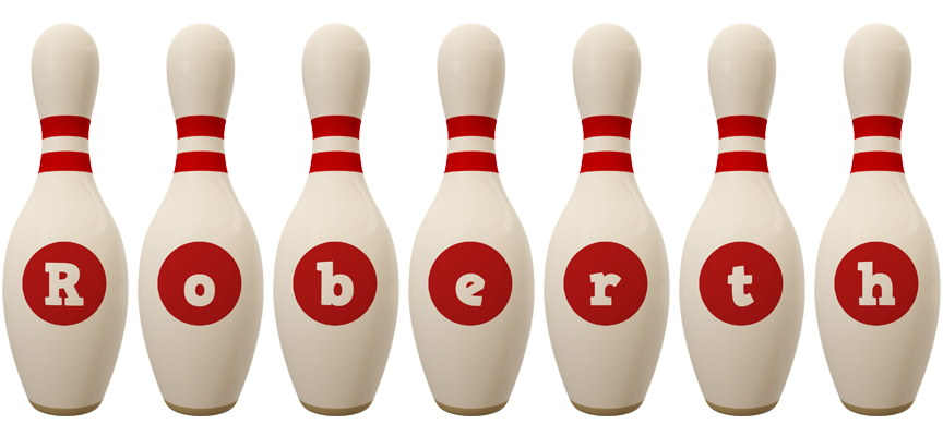 Roberth bowling-pin logo