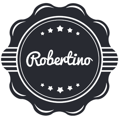 Robertino badge logo