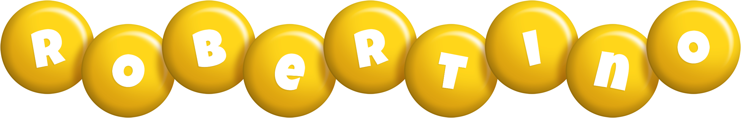 Robertino candy-yellow logo