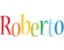 Roberto birthday logo