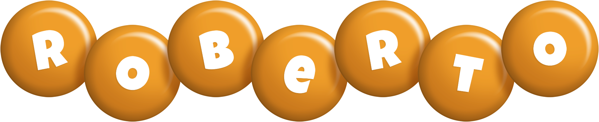 Roberto candy-orange logo