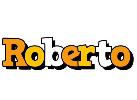 Roberto cartoon logo