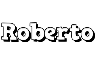 Roberto snowing logo