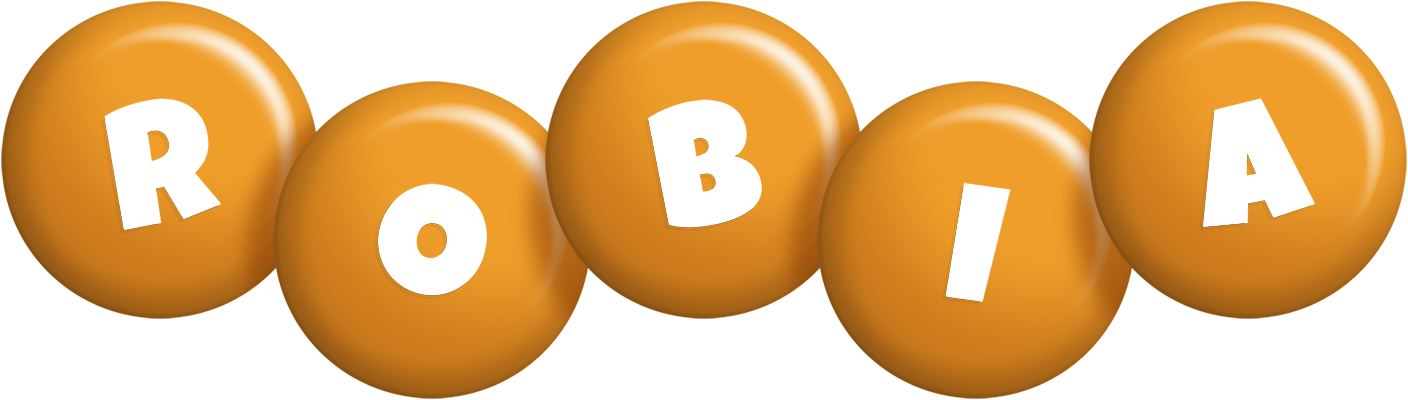 Robia candy-orange logo