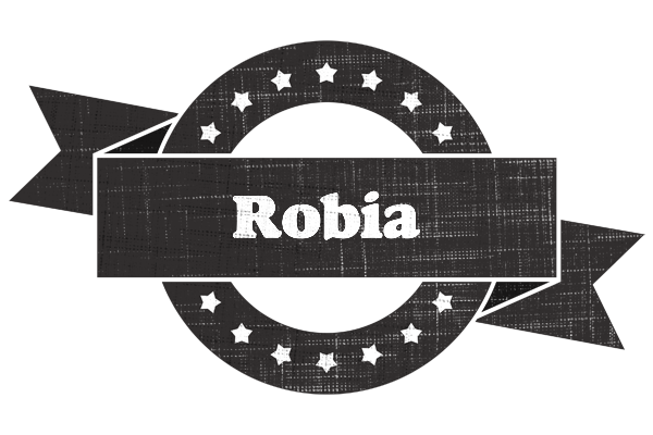 Robia grunge logo