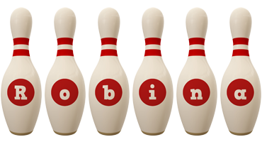 Robina bowling-pin logo