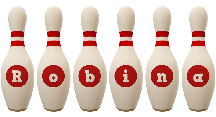Robina bowling-pin logo