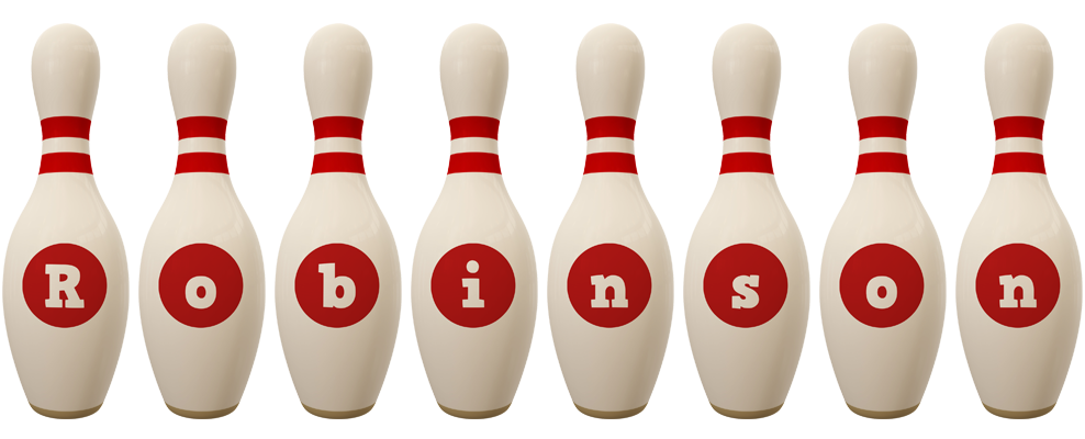 Robinson bowling-pin logo