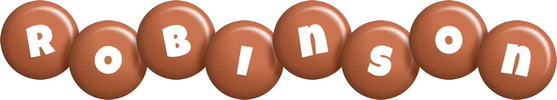 Robinson candy-brown logo