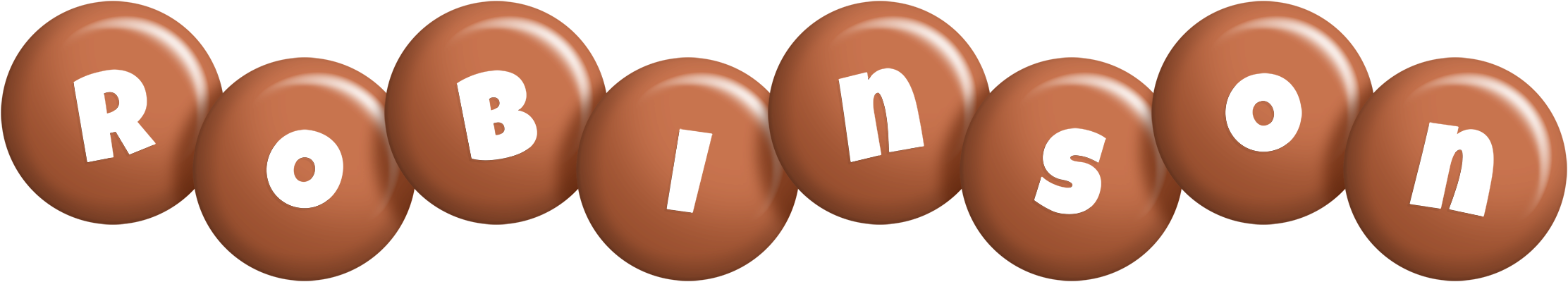 Robinson candy-brown logo