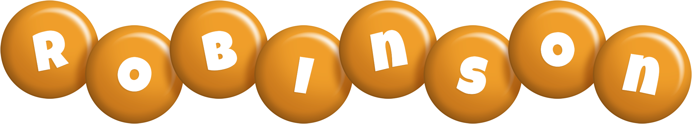 Robinson candy-orange logo