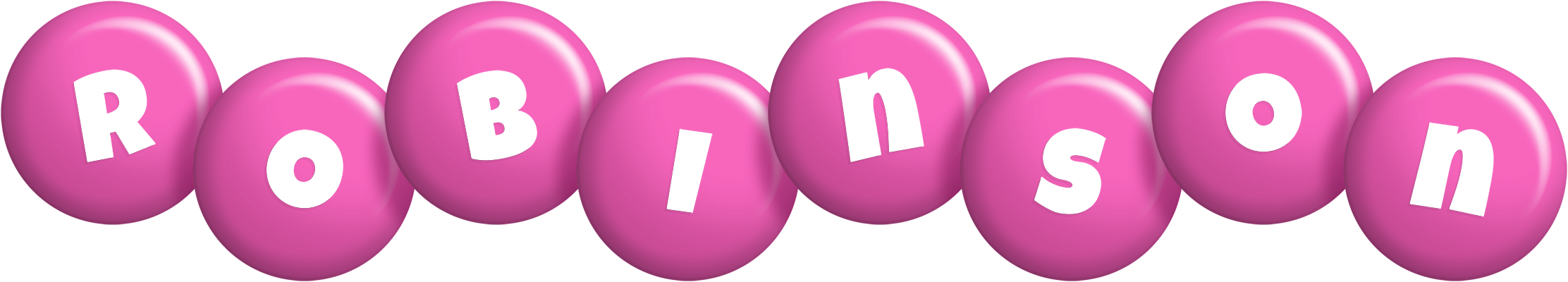 Robinson candy-pink logo