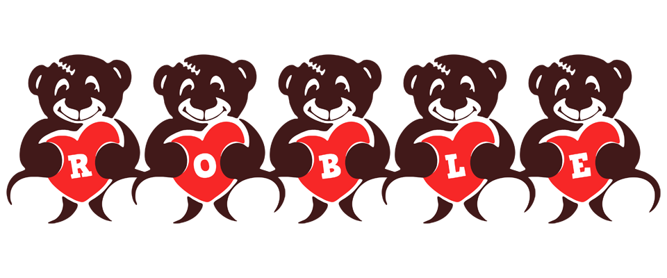 Roble bear logo