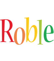 Roble birthday logo