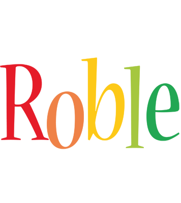 Roble birthday logo