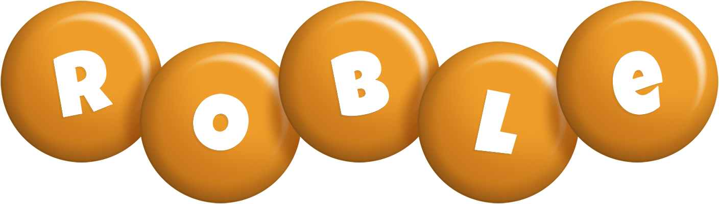 Roble candy-orange logo