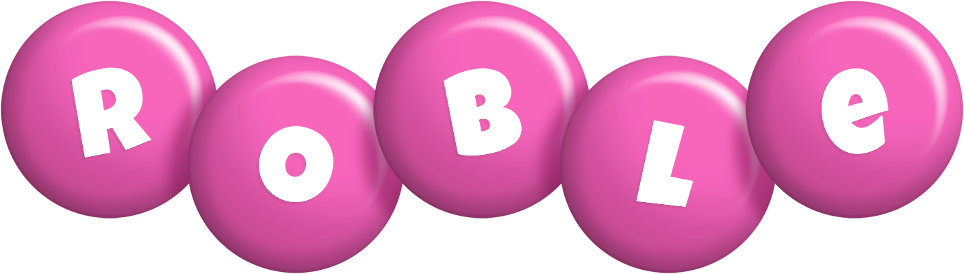 Roble candy-pink logo