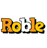 Roble cartoon logo