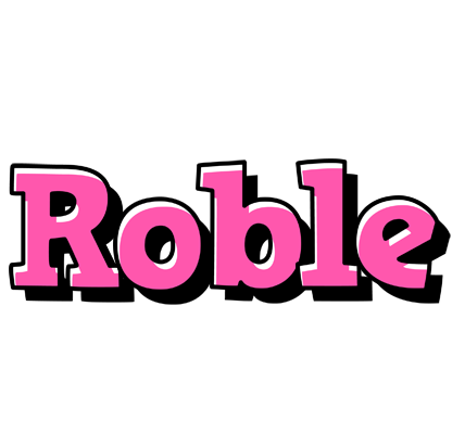Roble girlish logo