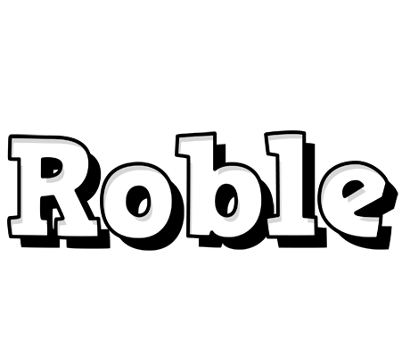 Roble snowing logo