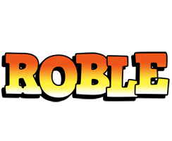 Roble sunset logo