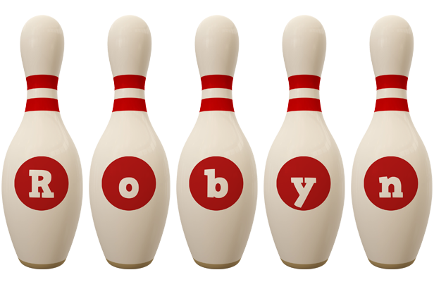 Robyn bowling-pin logo